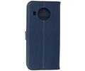 BAOHU Hoesje Geschikt voor de Nokia X10 & Nokia X20 - Kaarthouder Book Case Telefoonhoesje - Navy