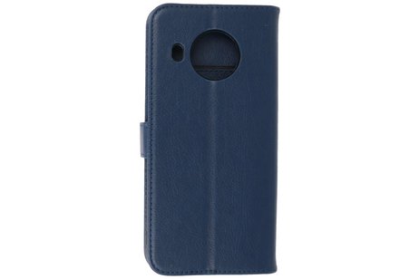 BAOHU Hoesje Geschikt voor de Nokia X10 & Nokia X20 - Kaarthouder Book Case Telefoonhoesje - Navy
