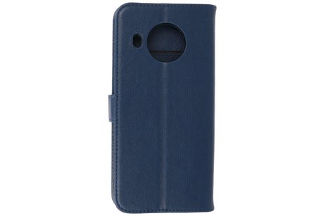 Hoesje Geschikt voor de Nokia X10 & Nokia X20 - Kaarthouder Book Case Telefoonhoesje - Navy