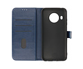 Hoesje Geschikt voor de Nokia X10 & Nokia X20 - Kaarthouder Book Case Telefoonhoesje - Navy