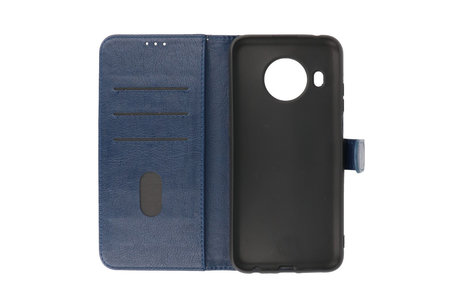 BAOHU Hoesje Geschikt voor de Nokia X10 & Nokia X20 - Kaarthouder Book Case Telefoonhoesje - Navy