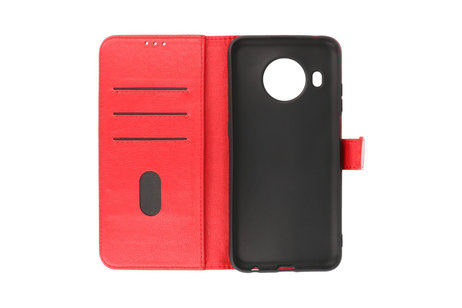 BAOHU Hoesje Geschikt voor de Nokia X10 & Nokia X20 - Kaarthouder Book Case Telefoonhoesje - Rood