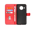 BAOHU Hoesje Geschikt voor de Nokia X10 & Nokia X20 - Kaarthouder Book Case Telefoonhoesje - Rood