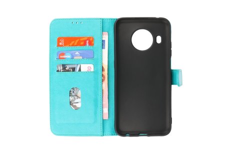 BAOHU Hoesje Geschikt voor de Nokia X10 & Nokia X20 - Kaarthouder Book Case Telefoonhoesje - Groen