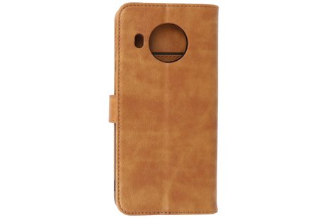 BAOHU Hoesje Geschikt voor de Nokia X10 & Nokia X20 - Kaarthouder Book Case Telefoonhoesje - Bruin