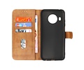 BAOHU Hoesje Geschikt voor de Nokia X10 & Nokia X20 - Kaarthouder Book Case Telefoonhoesje - Bruin