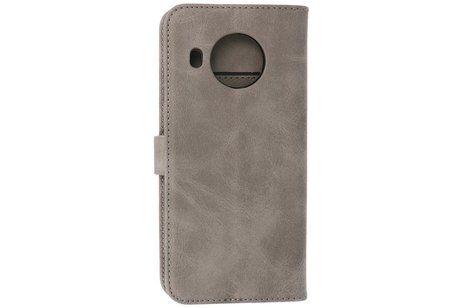 BAOHU Hoesje Geschikt voor de Nokia X10 & Nokia X20 - Kaarthouder Book Case Telefoonhoesje - Grijs