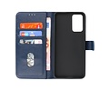 Oppo Reno 6 5G Hoesje Kaarthouder Book Case Telefoonhoesje Navy