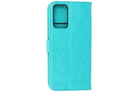BAOHU Hoesje Geschikt voor de Oppo Reno 6 5G - Kaarthouder Book Case Telefoonhoesje - Groen