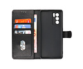 BAOHU Hoesje Geschikt voor de Oppo Reno 6 Pro 5G - Kaarthouder Book Case Telefoonhoesje - Zwart