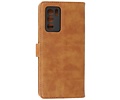 Oppo Reno 6 Pro 5G Hoesje Kaarthouder Book Case Telefoonhoesje Bruin