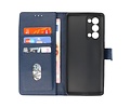 Oppo Reno 6 Pro Plus 5G Hoesje Kaarthouder Book Case Telefoonhoesje Navy