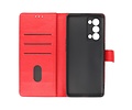 BAOHU Hoesje Geschikt voor de Oppo Reno 6 Pro Plus 5G - Kaarthouder Book Case Telefoonhoesje - Rood