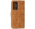 Oppo Reno 6 Pro Plus 5G Hoesje Kaarthouder Book Case Telefoonhoesje Bruin