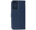 Hoesje Geschikt voor de Oppo A94 5G & A95 5G - Kaarthouder Book Case Telefoonhoesje - Navy