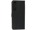 BAOHU Hoesje Geschikt voor de Sony Xperia 1 III - Kaarthouder Book Case Telefoonhoesje - Zwart