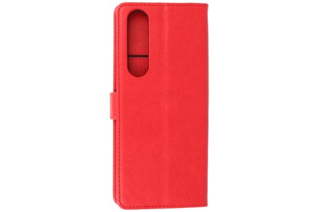 BAOHU Hoesje Geschikt voor de Sony Xperia 1 III - Kaarthouder Book Case Telefoonhoesje - Rood