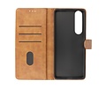 BAOHU Hoesje Geschikt voor de Sony Xperia 1 III - Kaarthouder Book Case Telefoonhoesje - Bruin