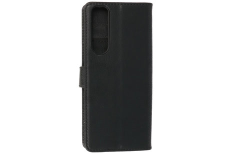 BAOHU Hoesje Geschikt voor de Sony Xperia 5 III - Kaarthouder Book Case Telefoonhoesje - Zwart