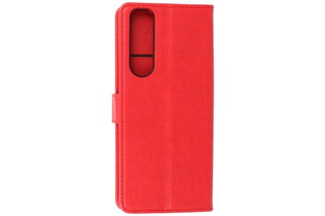 Hoesje Geschikt voor de Sony Xperia 5 III - Kaarthouder Book Case Telefoonhoesje - Rood