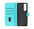 BAOHU Hoesje Geschikt voor de Sony Xperia 5 III - Kaarthouder Book Case Telefoonhoesje - Groen