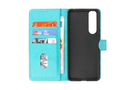 BAOHU Hoesje Geschikt voor de Sony Xperia 5 III - Kaarthouder Book Case Telefoonhoesje - Groen
