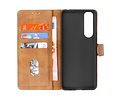 BAOHU Hoesje Geschikt voor de Sony Xperia 5 III - Kaarthouder Book Case Telefoonhoesje - Bruin