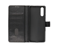 Sony Xperia 10 III Hoesje Kaarthouder Book Case Telefoonhoesje Zwart