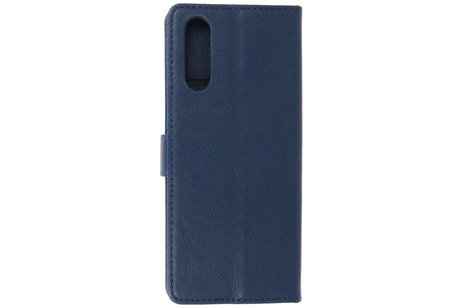 BAOHU Hoesje Geschikt voor de Sony Xperia 10 III - Kaarthouder Book Case Telefoonhoesje - Navy
