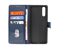 BAOHU Hoesje Geschikt voor de Sony Xperia 10 III - Kaarthouder Book Case Telefoonhoesje - Navy