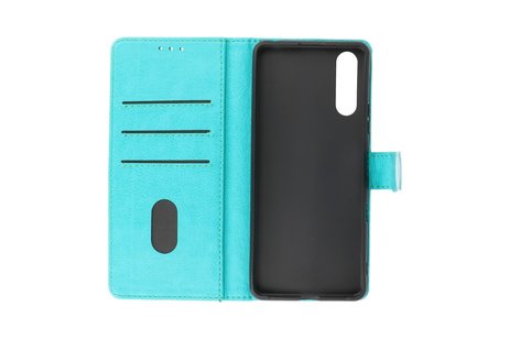 BAOHU Hoesje Geschikt voor de Sony Xperia 10 III - Kaarthouder Book Case Telefoonhoesje - Groen