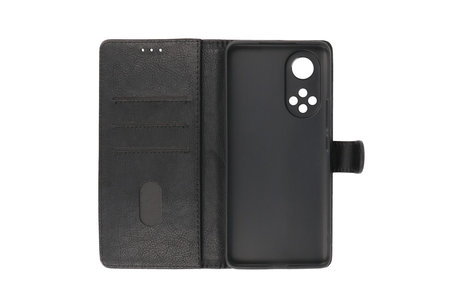 BAOHU Hoesje Geschikt voor Honor 50 - Kaarthouder Book Case Telefoonhoesje - Zwart