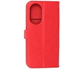 Honor 50 SE Hoesje Kaarthouder Book Case Telefoonhoesje Rood