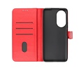 BAOHU Hoesje Geschikt voor Honor 50 SE - Kaarthouder Book Case Telefoonhoesje - Rood