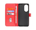 BAOHU Hoesje Geschikt voor Honor 50 SE - Kaarthouder Book Case Telefoonhoesje - Rood
