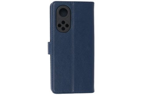 BAOHU Hoesje Geschikt voor Honor 50 Pro - Kaarthouder Book Case Telefoonhoesje - Navy