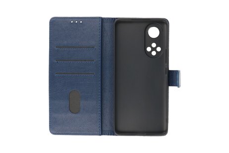 BAOHU Hoesje Geschikt voor Honor 50 Pro - Kaarthouder Book Case Telefoonhoesje - Navy