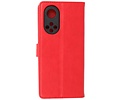 Hoesje Geschikt voor Honor 50 Pro - Kaarthouder Book Case Telefoonhoesje - Rood