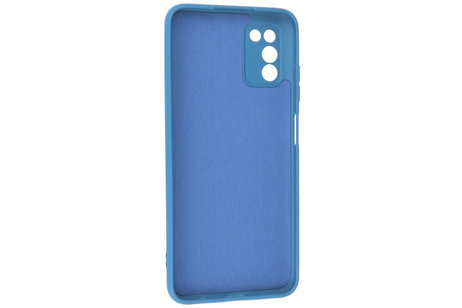 BAOHU Hoesje Geschikt voor de Samsung Galaxy A03s - Fashion Color Backcover Telefoonhoesje - Navy