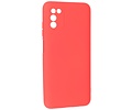 BAOHU Hoesje Geschikt voor de Samsung Galaxy A03s - Fashion Color Backcover Telefoonhoesje - Rood