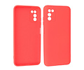 BAOHU Hoesje Geschikt voor de Samsung Galaxy A03s - Fashion Color Backcover Telefoonhoesje - Rood
