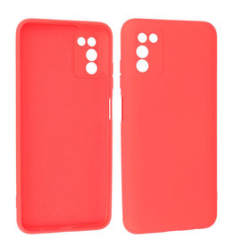 BAOHU Samsung Galaxy A03s Hoesje Fashion Backcover Telefoonhoesje Rood