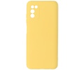 Hoesje Geschikt voor de Samsung Galaxy A03s - Fashion Color Backcover Telefoonhoesje - Geel