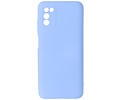 BAOHU Hoesje Geschikt voor de Samsung Galaxy A03s - Fashion Color Backcover Telefoonhoesje - Paars