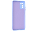 Hoesje Geschikt voor de Samsung Galaxy A03s - Fashion Color Backcover Telefoonhoesje - Paars