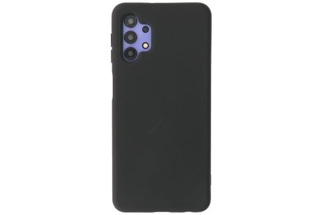 BAOHU Hoesje Geschikt voor de Samsung Galaxy A32 4G - Fashion Color Backcover Telefoonhoesje - Zwart