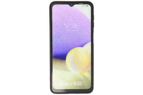 BAOHU Hoesje Geschikt voor de Samsung Galaxy A32 4G - Fashion Color Backcover Telefoonhoesje - Zwart