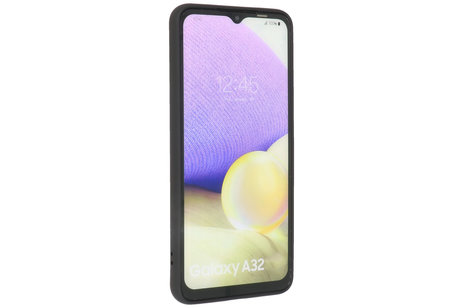 BAOHU Hoesje Geschikt voor de Samsung Galaxy A32 4G - Fashion Color Backcover Telefoonhoesje - Zwart