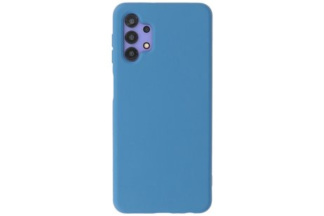 BAOHU Hoesje Geschikt voor de Samsung Galaxy A32 4G - Fashion Color Backcover Telefoonhoesje - Navy