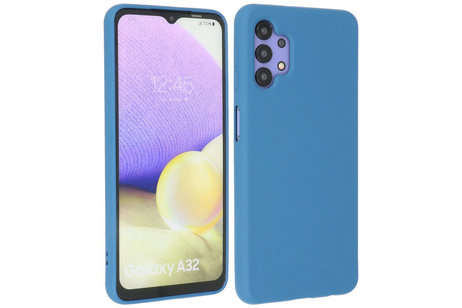 BAOHU Hoesje Geschikt voor de Samsung Galaxy A32 4G - Fashion Color Backcover Telefoonhoesje - Navy